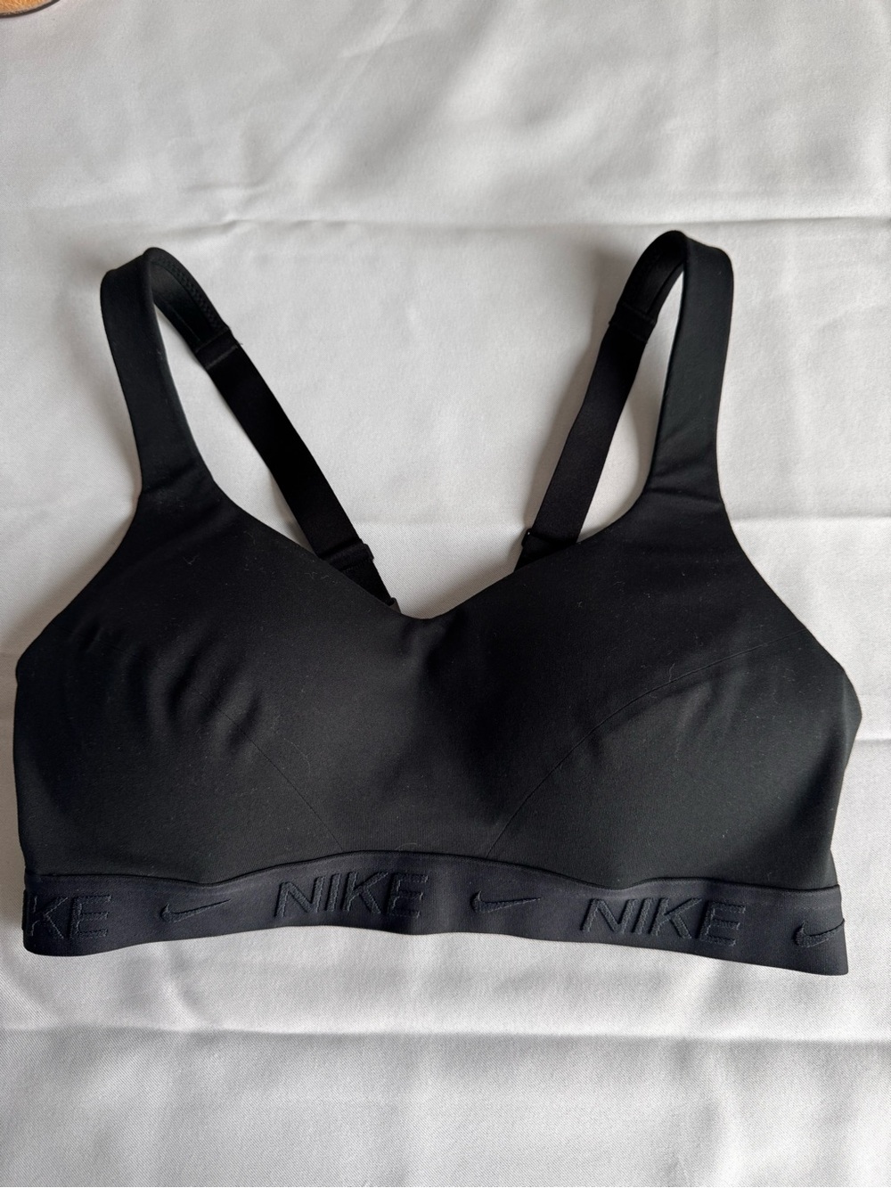 Nike Black Padded Sports Bra with Branded Elastic Band